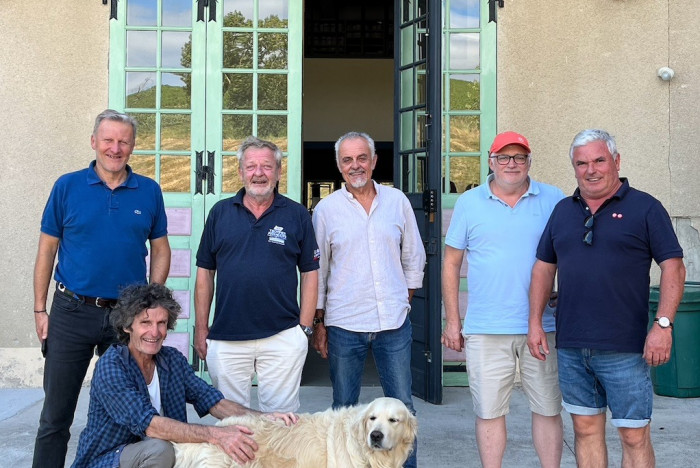 Visite de grands noms du vin au Domaine